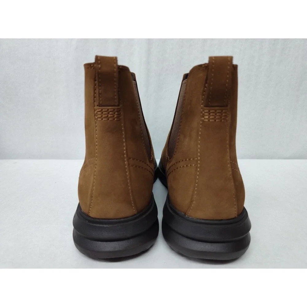 Cole Haan Men's Grand Plus Chelsea‎ Suede Boots C38789 Lumber Java Sz 10.5